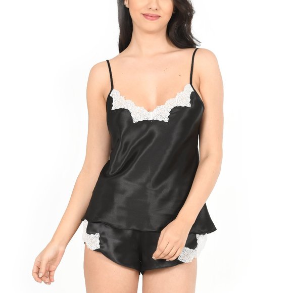 Marpessa Other - COPY - Satin Pajama Set for Women, Sexy Ultra Soft Pajamas Cami Shorts, 2 Piece…